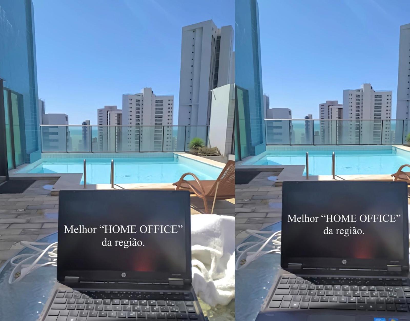 Flat Piscina No Rooftop Aluguel Temporada Em רסיפה מראה חיצוני תמונה
