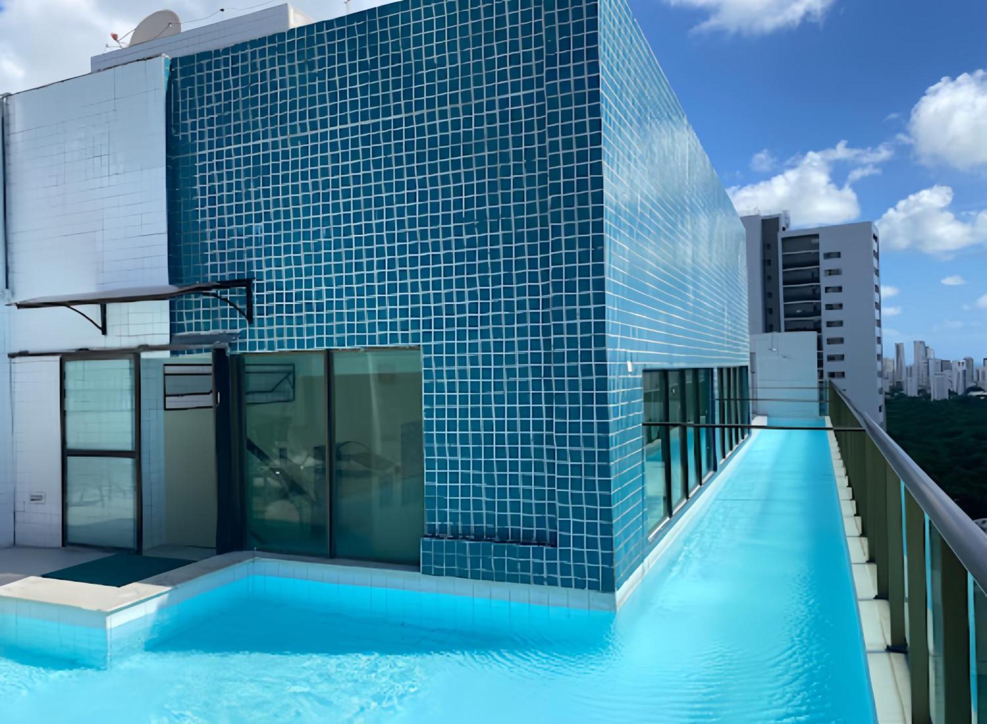 Flat Piscina No Rooftop Aluguel Temporada Em רסיפה מראה חיצוני תמונה