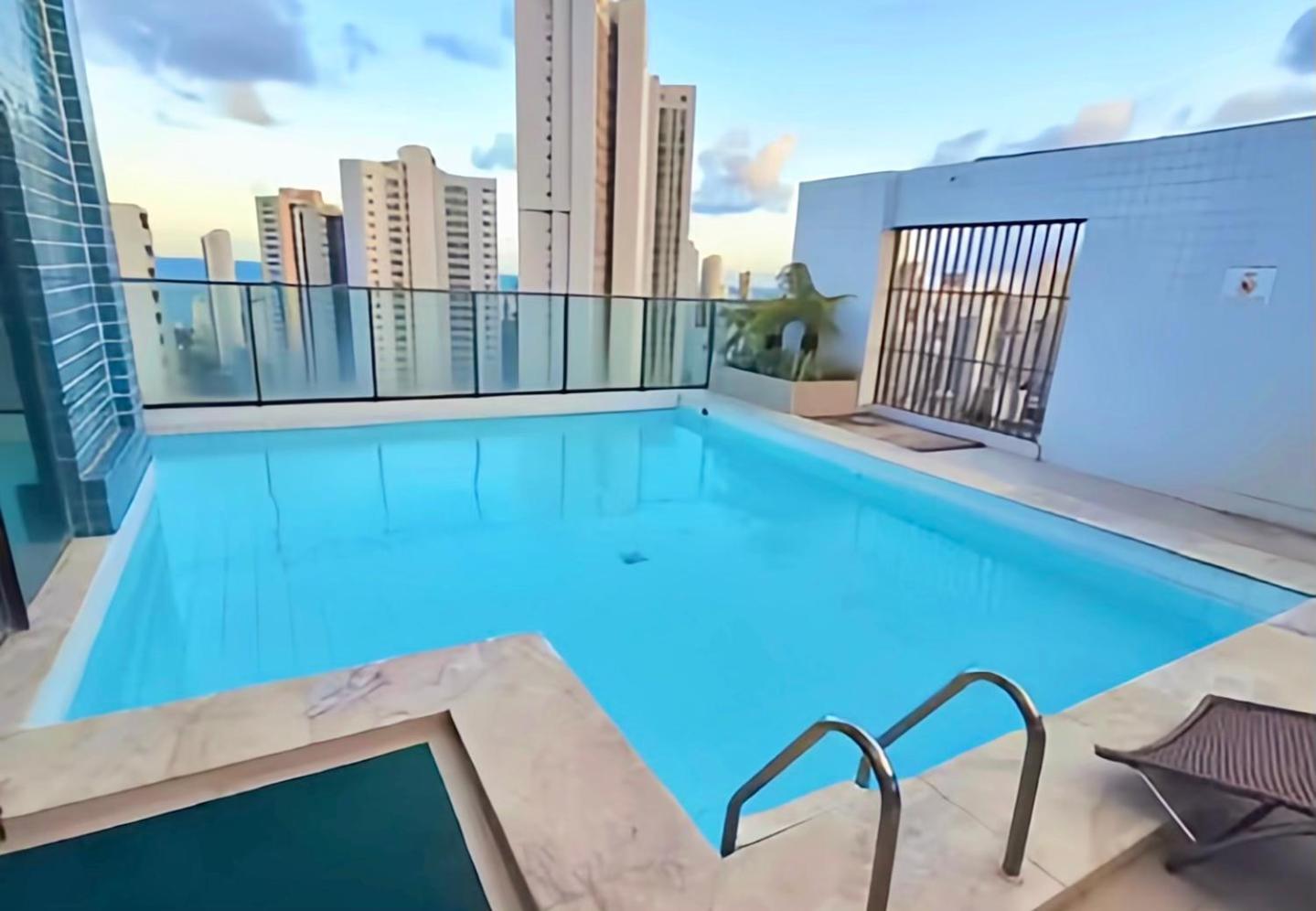 Flat Piscina No Rooftop Aluguel Temporada Em רסיפה מראה חיצוני תמונה